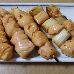 たった鶏ささみ2切で、7本の焼き鳥(=^・^=)